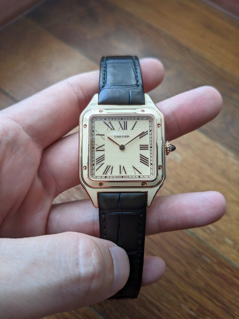 Cartier santos new arrivals dumont rose gold