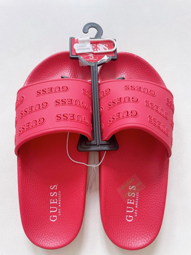 Guess slides red top
