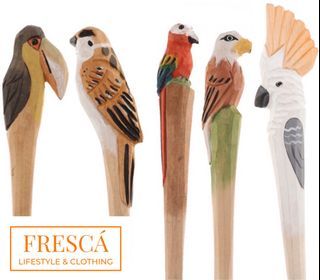 Brand New Authentic FRESCÁ Volaré Aviary Exotic Bird Collection Hand-Crafted Wooden Wood Pens Parrot Parakeet Cockatoo Eagle Maya Tucan