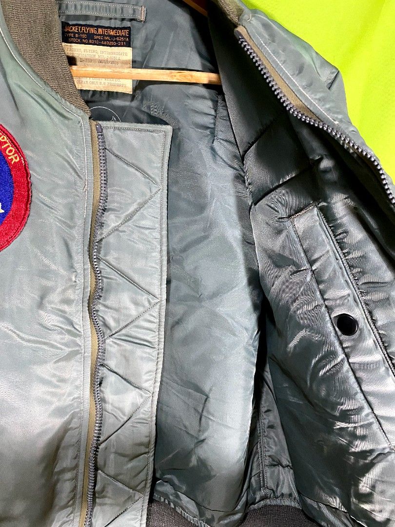 Buzz Rickson Type B-15D Modified Flight Bomber Jacket, Men's Fashion ...