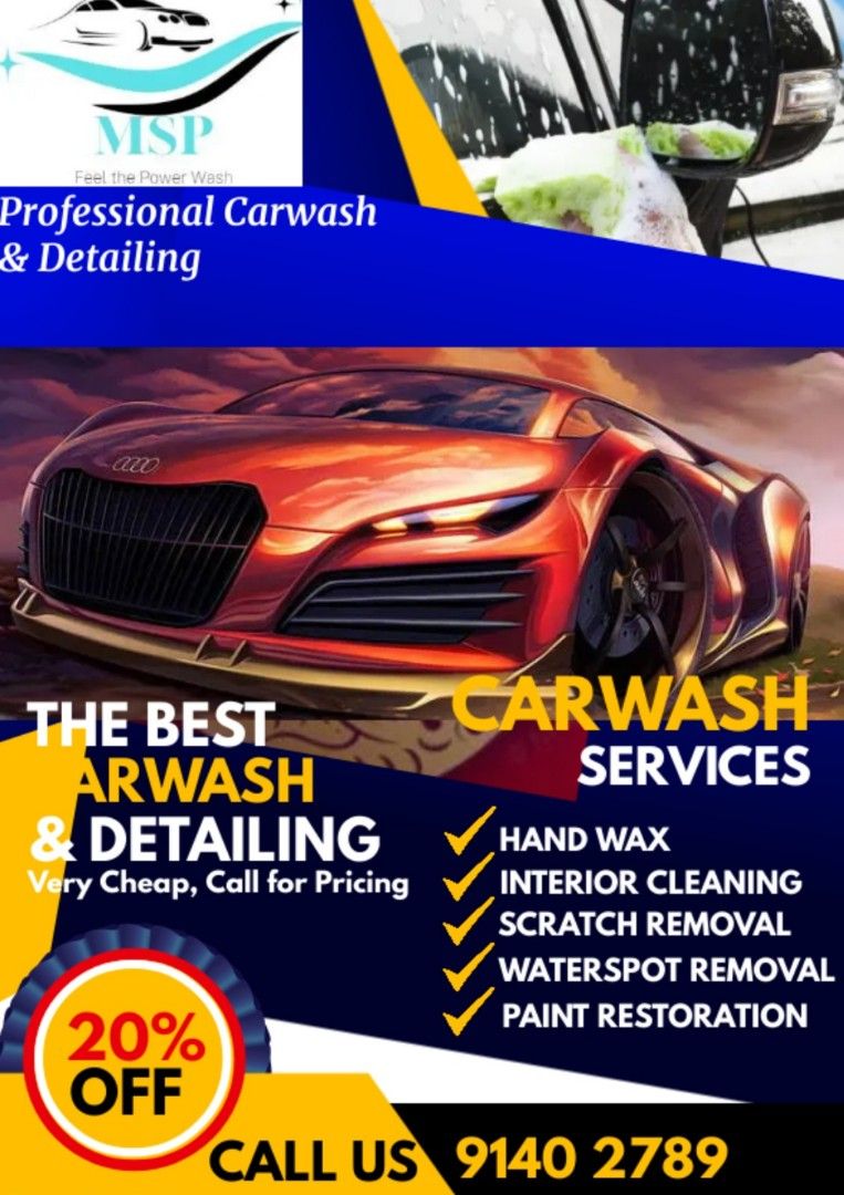 CAR WASH & DETAILING CNY PROMO, Car Accessories, Car