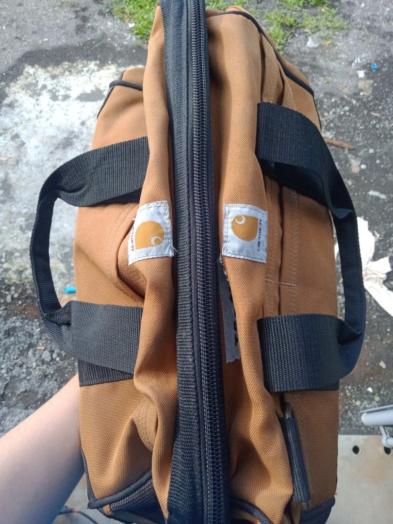 KUNN Rolling Tool Bag 37Pockets Wheeled Tool Backpack with Widen Wheels  Portable Tool Organizer,Heavy Duty,Orange - Amazon.com