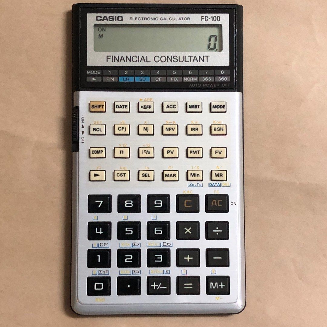 Casio FC 100 financial calculator fc100