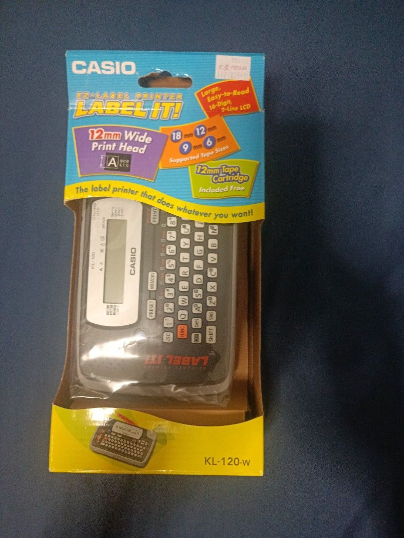 Casio label printer, Hobbies & Toys, Stationery & Craft, Stationery