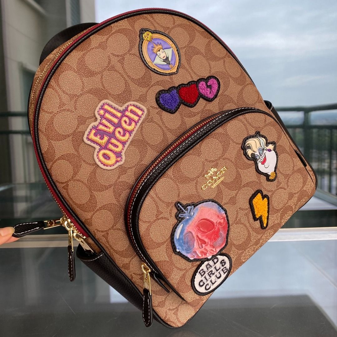 Gold coach top backpack