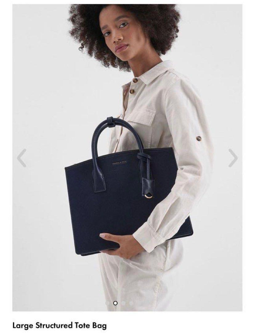 Charles Keith Large Structured Tote Bag