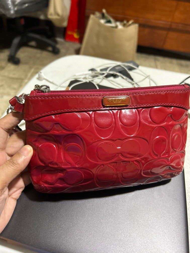 Coach Wristlet (Category: Purses & Pouches) located in Makati City. Submitted by matchmatch (Listing ID 1206342871, Image 1). Description: Authentic Coach wristlet Magenta In good condition RFS:Decluttering Will not respond to low ballers Mode of payment GCASH or METROBANK only #wristlet #pouch #magenta #coloroftheyear #coach #wallet .