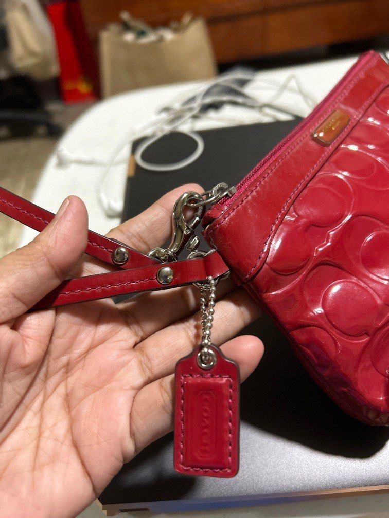 Coach Wristlet (Category: Purses & Pouches) located in Makati City. Submitted by matchmatch (Listing ID 1206342871, Image 2). Description: Authentic Coach wristlet Magenta In good condition RFS:Decluttering Will not respond to low ballers Mode of payment GCASH or METROBANK only #wristlet #pouch #magenta #coloroftheyear #coach #wallet .