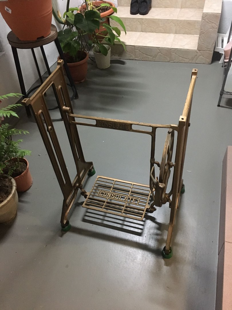 Vintage consulate Sewing machine stand, Furniture & Home Living
