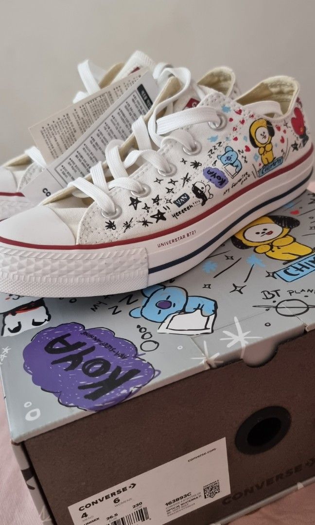 Converse x BT21 canvas sneakers, Hobbies & Toys, Memorabilia &  Collectibles, K-Wave on Carousell