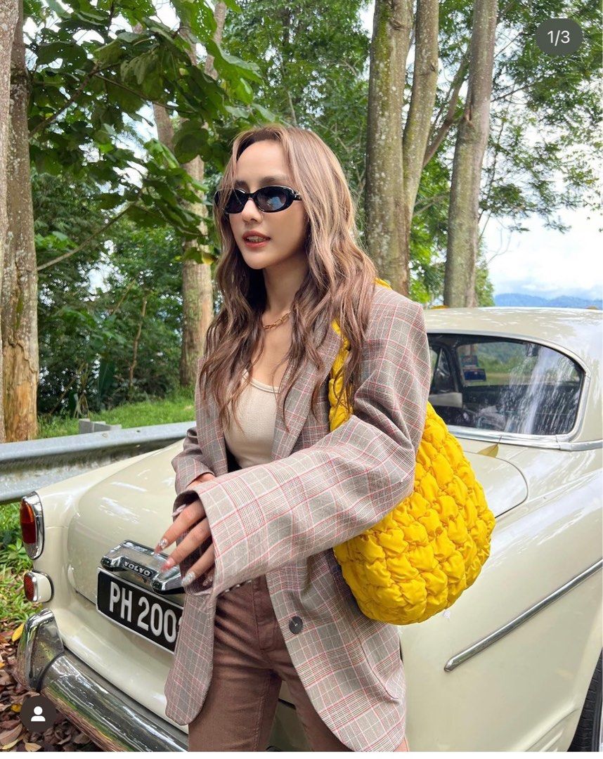 Cos online yellow bag