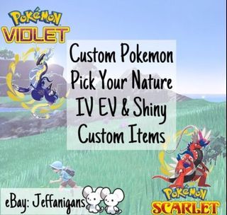 Custom pokemon Scarlet/violet 6iv battle ready