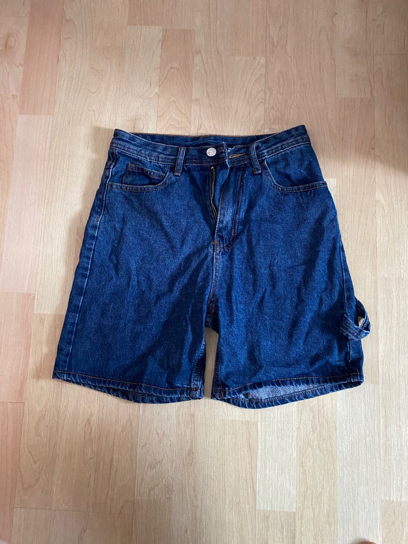 Denim Cargo Shorts, Women's Fashion, Bottoms, Shorts on Carousell