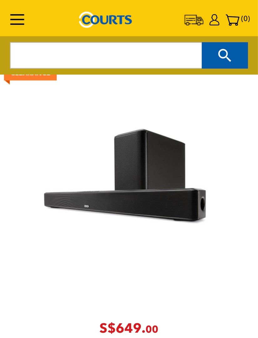 Denon DHTS514 Sound Bar and Wireless Subwoofer, Audio, Soundbars