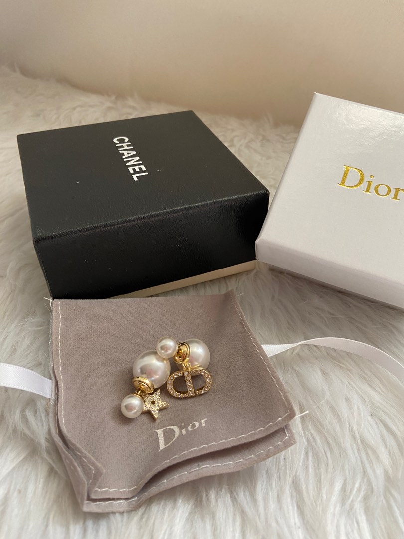 Dior pearl star earrings sale
