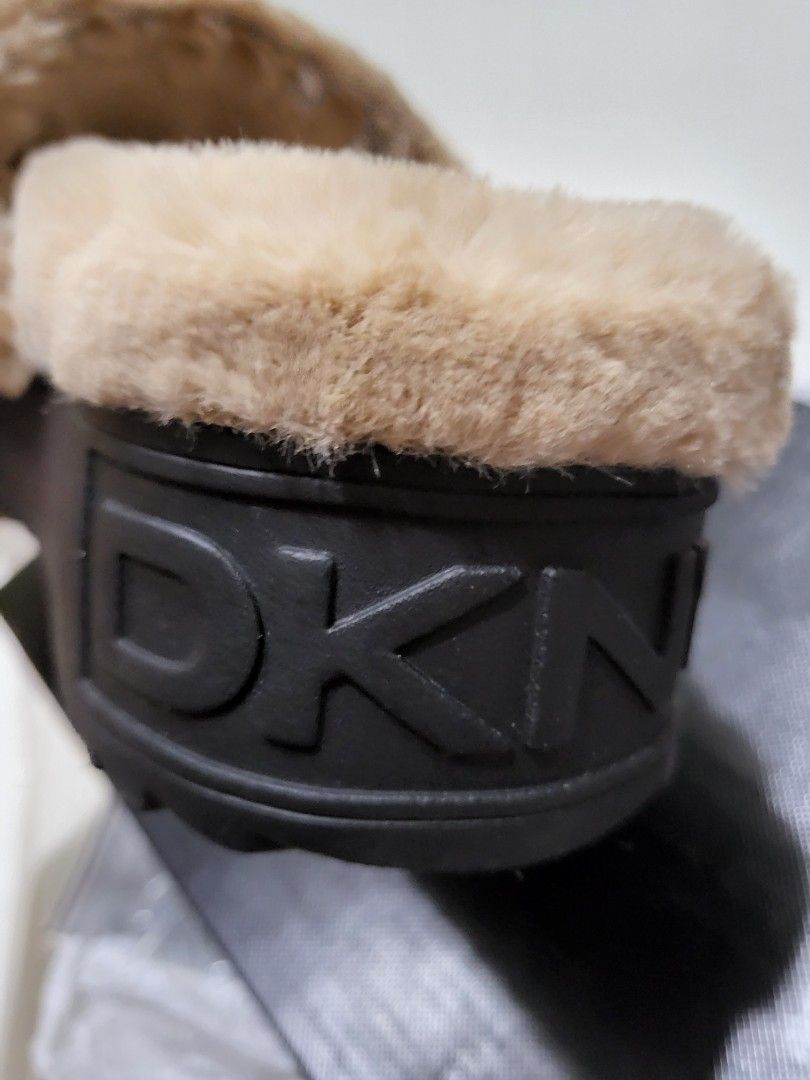 Dkny fur slides online
