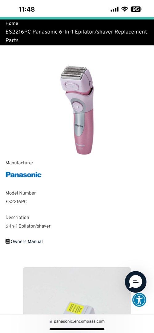 Panasonic es2216pc shop