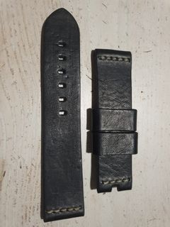 Fits Panerai, PAM. 24mm (lugs) to 22mm (buckle)  leather strap, band.