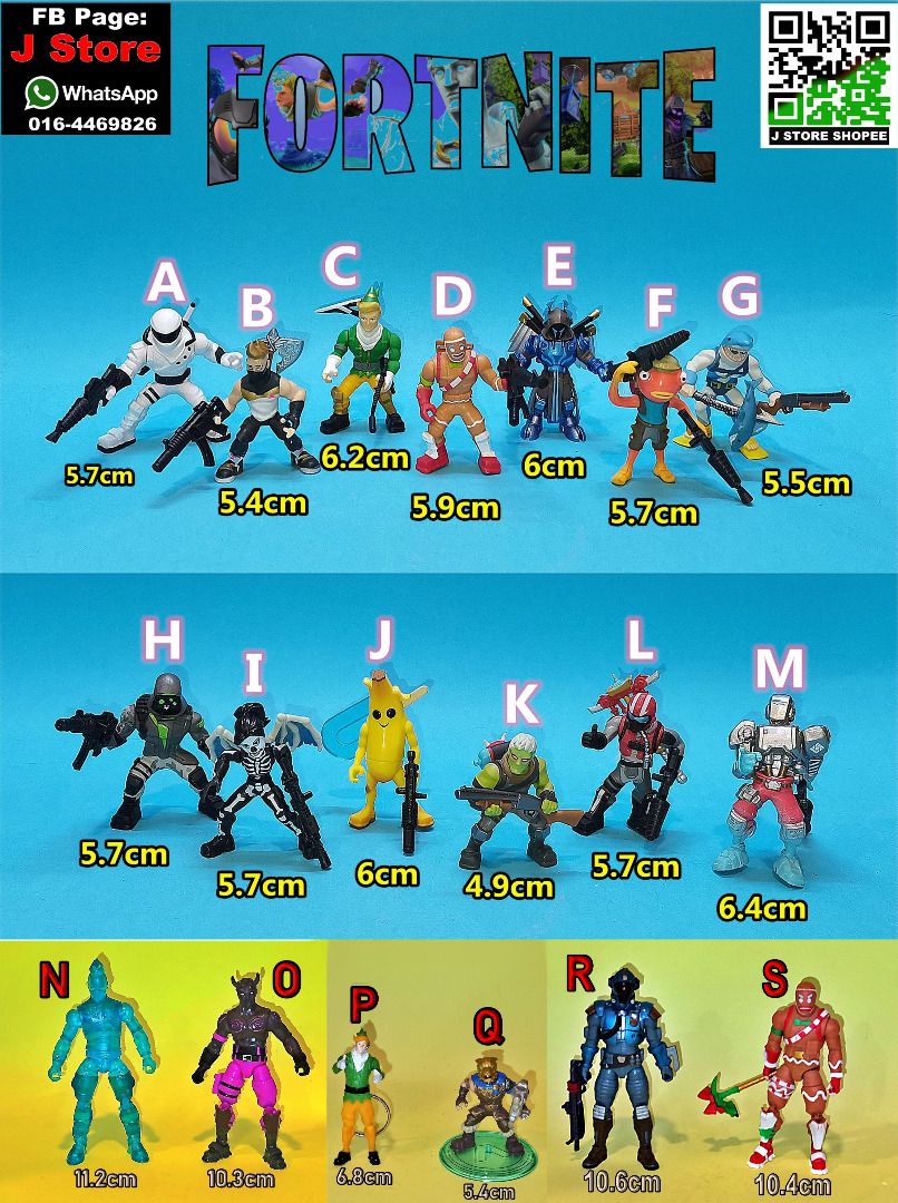 Mini fortnite figures store