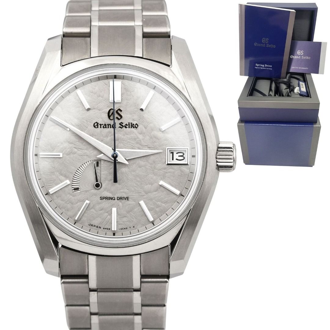 Grand Seiko Heritage Collection 2021 Grand Seiko Spring Drive WINTER Gray  Titanium SBGA415 40mm Watch BOX PAPERS, Men's Fashion, Watches &  Accessories, Watches on Carousell