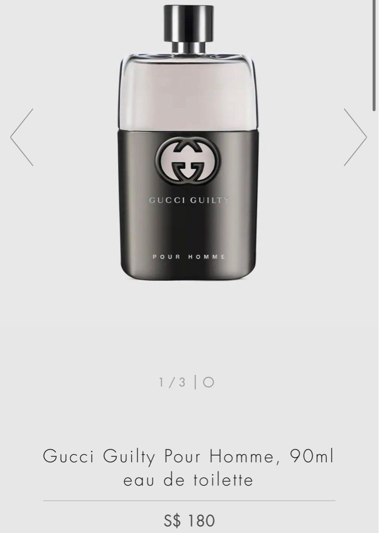 Gucci Guilty Pour Homme 90ml eau de toilette Beauty Personal