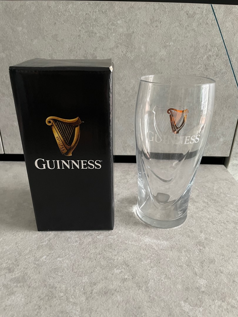 Guinness pint glass 0.5L, Furniture & Home Living, Kitchenware