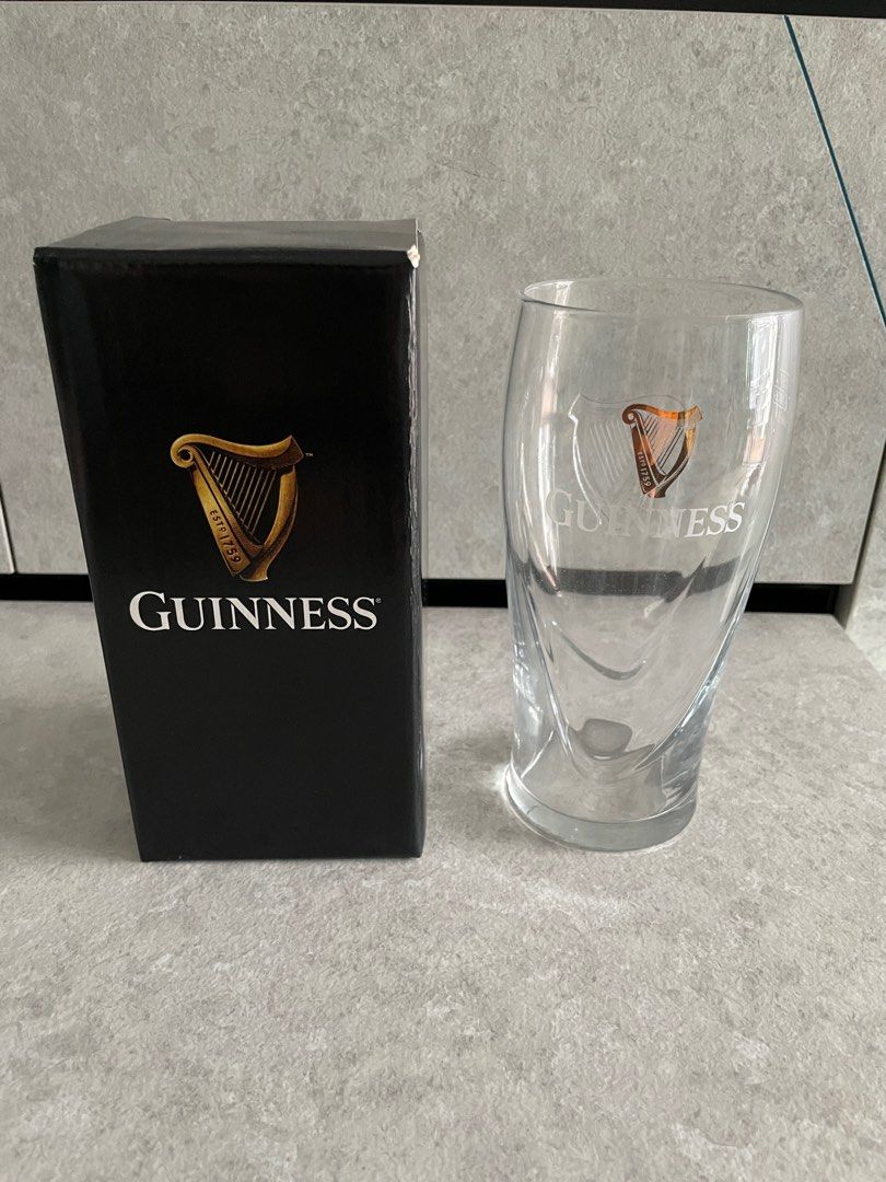 Guinness pint glass 0.5L, Furniture & Home Living, Kitchenware & Tableware, Coffee & Tea