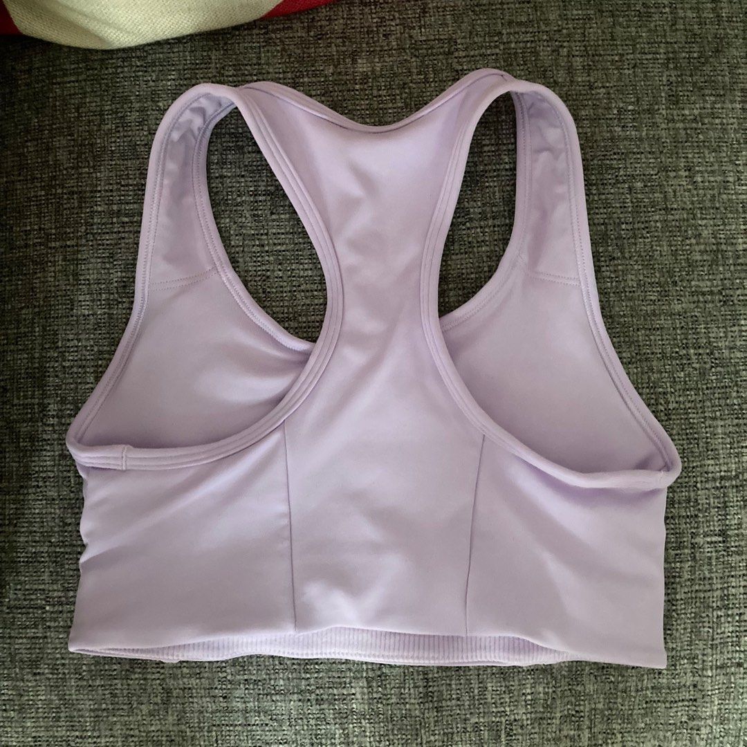 Gymshark purple lilac essential racer back sports bra size xs, Women's  Fashion, Activewear on Carousell