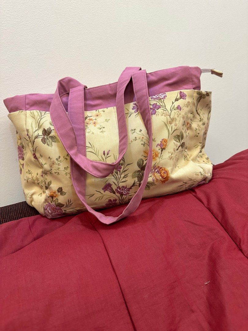 Handmade fabric tote bags clearance