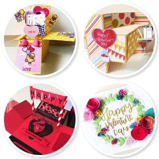 Happy Valentine day handmade card