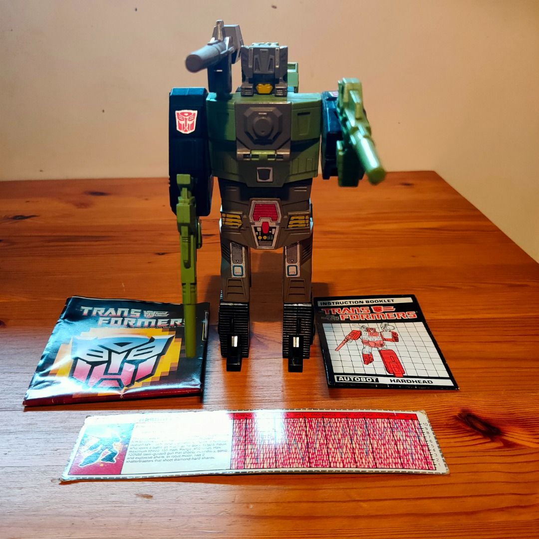 Hardhead Headmaster Transformers Original G1 Complete without box