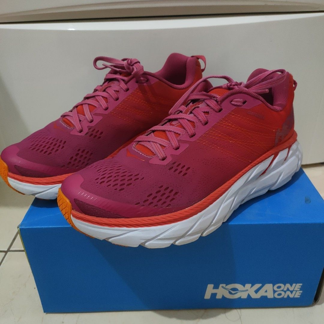 Hoka clifton 6 poppy sale red