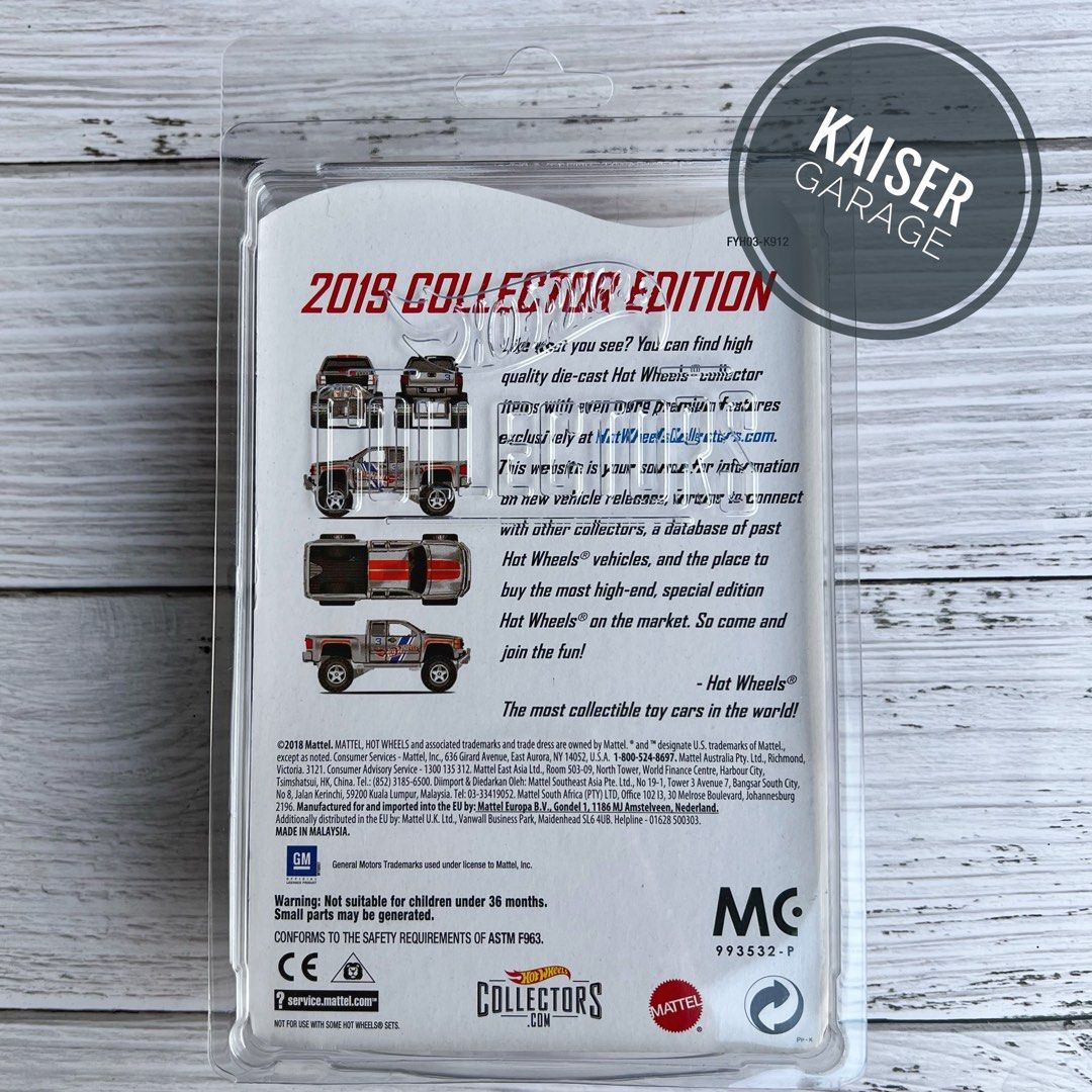 Hot Wheels Mail In Chevy Silverado Off Road ZAMAC Edition 2019