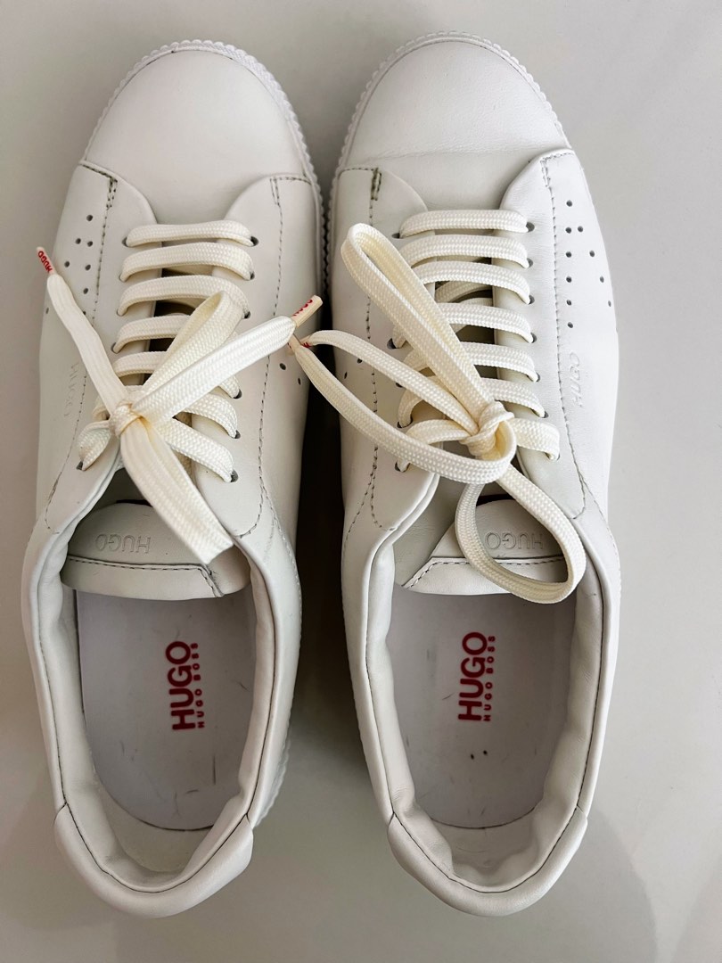 White on sale boss shoes