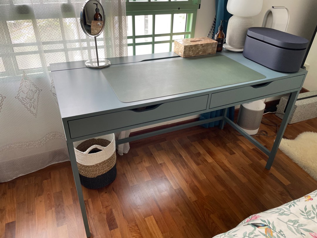 ALEX Desk, gray-turquoise, 52x227/8 - IKEA