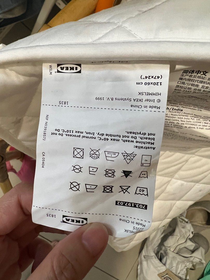 Ikea baby cot side protector, Babies & Kids, Baby Nursery & Kids