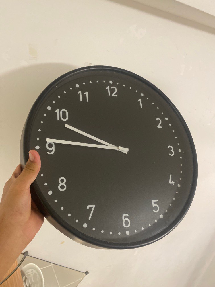 IKEA clock, Furniture & Home Living, Home Decor, Clocks on Carousell