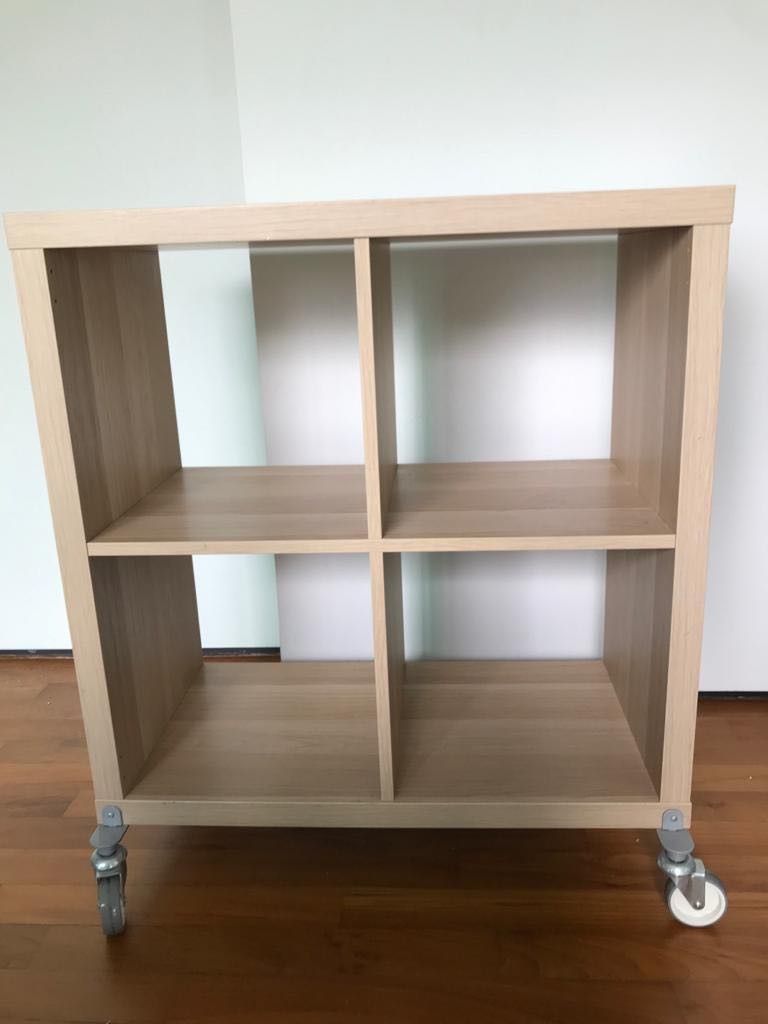 IKEA Kallax 2x2 with caster (300 Pickup before Jan 8), 傢俬＆家居, 傢俬, 書櫃