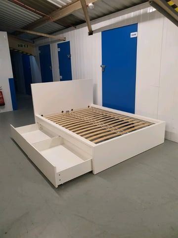 Ikea malm bed with deals 2 drawers instructions