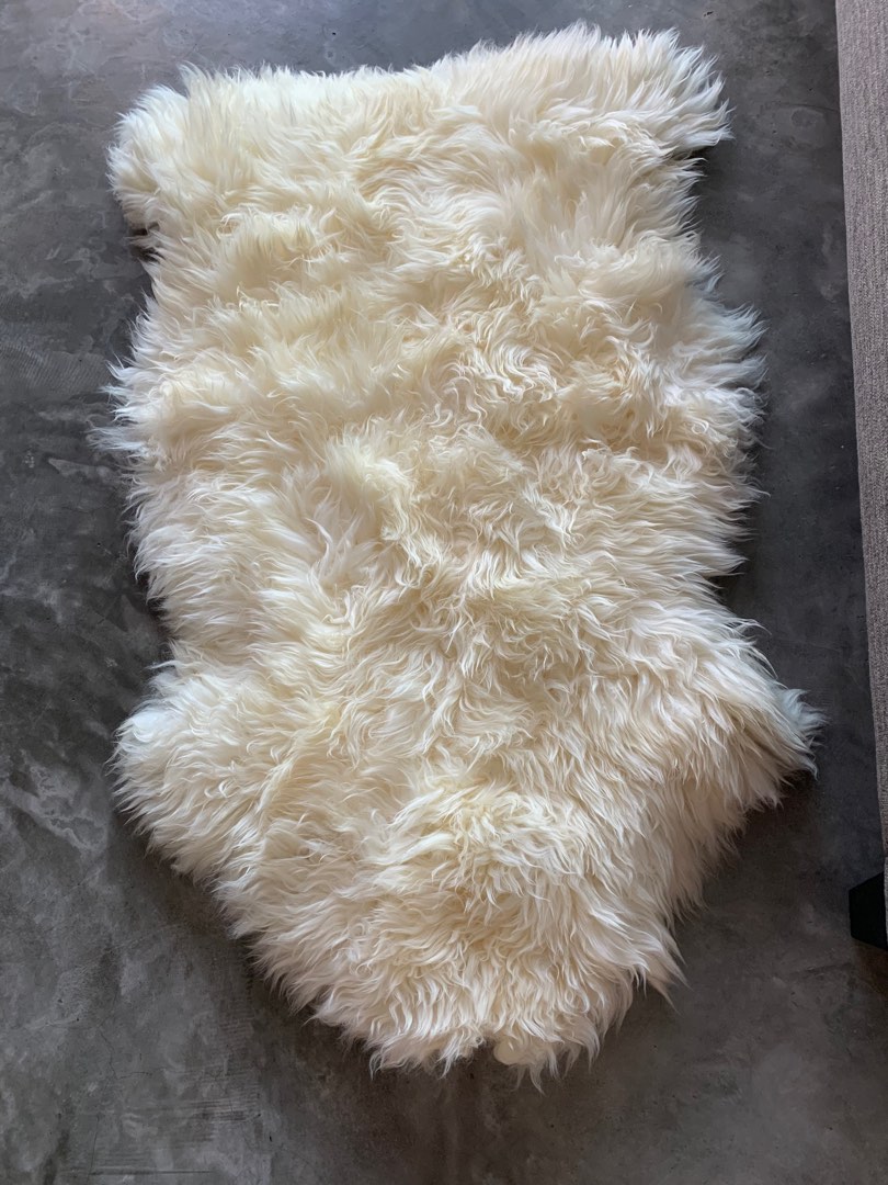 IKEA sheepskin Rug, Furniture & Home Living, Home Decor, Carpets, Mats