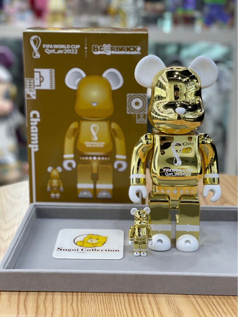 BE＠RBRICK WORLD CUP 2022 GOLD 100%&400%フィギュア
