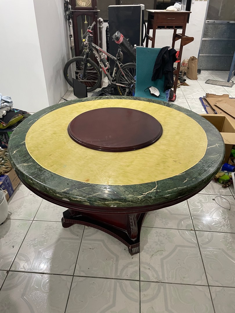 Jade-like Marble Table, Furniture & Home Living, Furniture, Tables ...