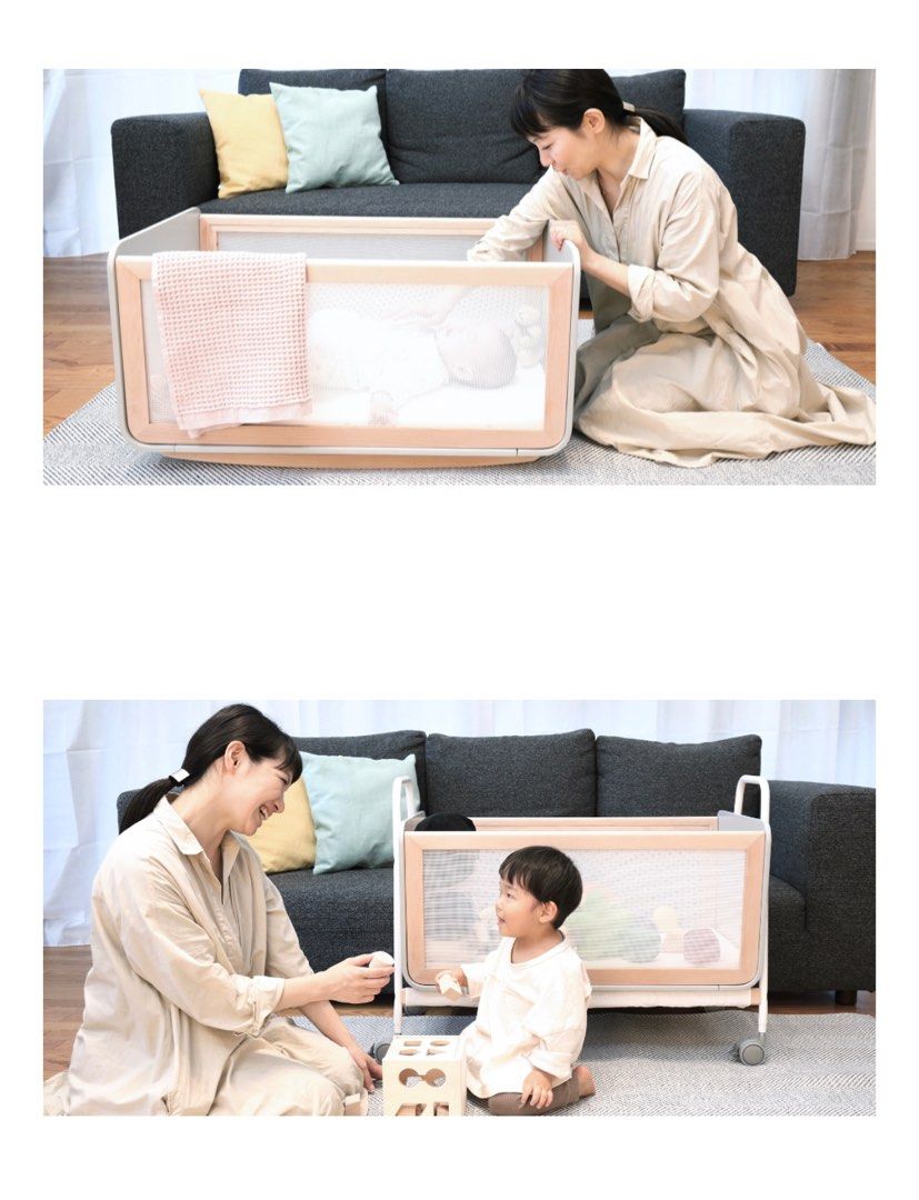 Aesthetic Japanese Baby Crib Yamatoya Lili Wagon 50cm width, Babies & Kids, Baby