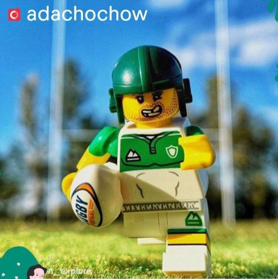 Lego minifigures rugby best sale player