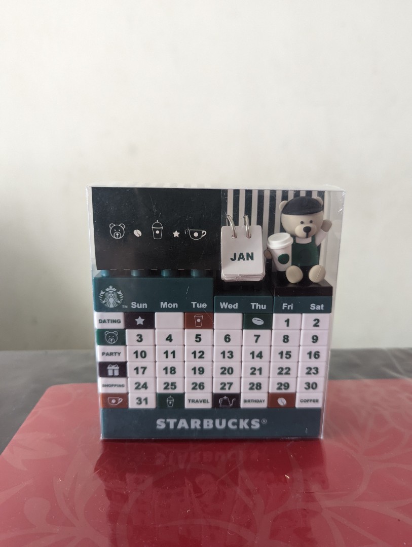 Limited Edition Starbucks Calendar from Taiwan, Furniture & Home Living