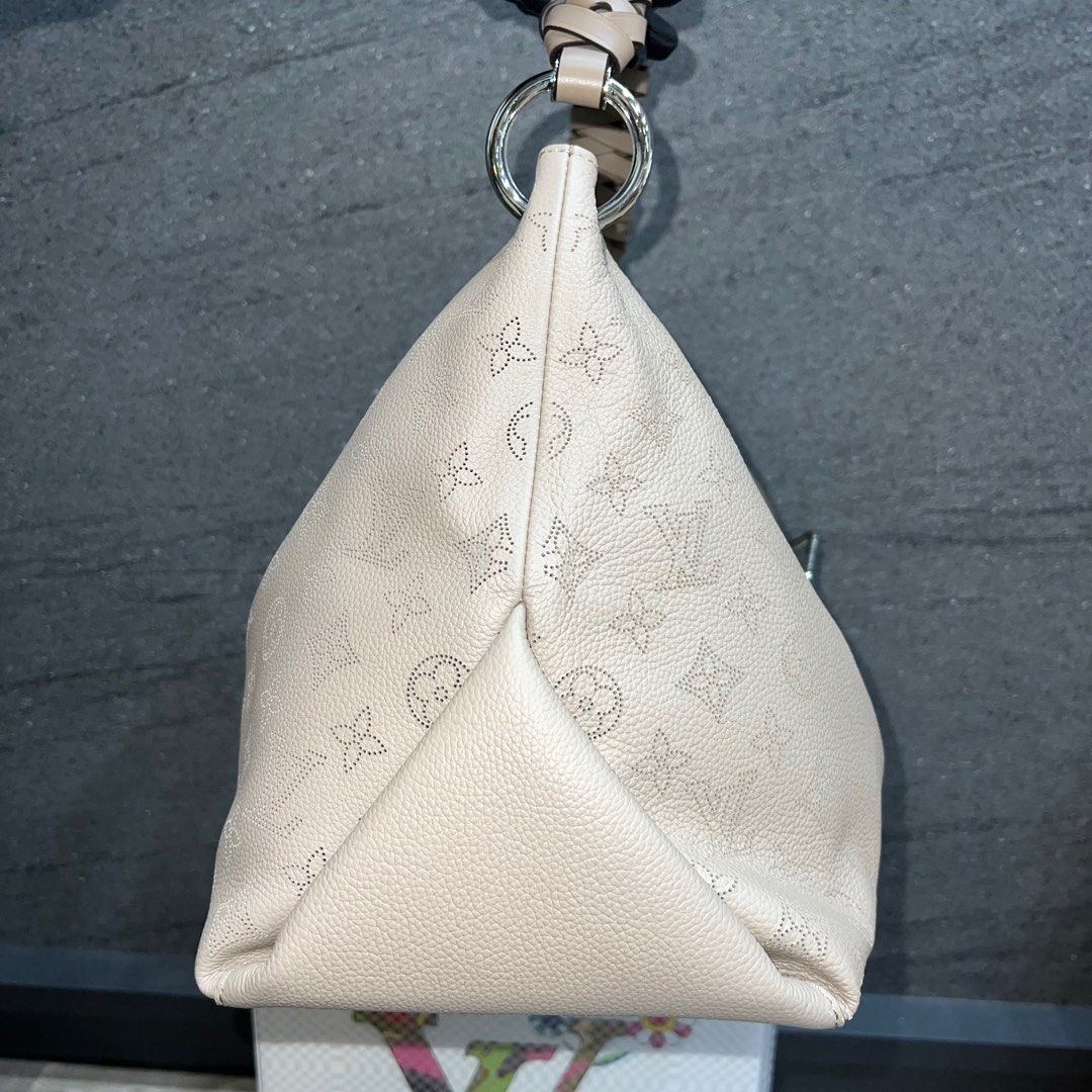Louis Vuitton Galet Monogram Mahina Leather Beaubourg Hobo mm Bag
