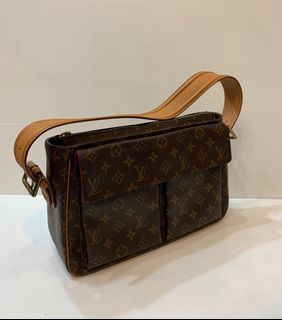 Louis Vuitton Viva Cite Gm Hand Bag Purse Monogram Canvas M51163 Ar0093