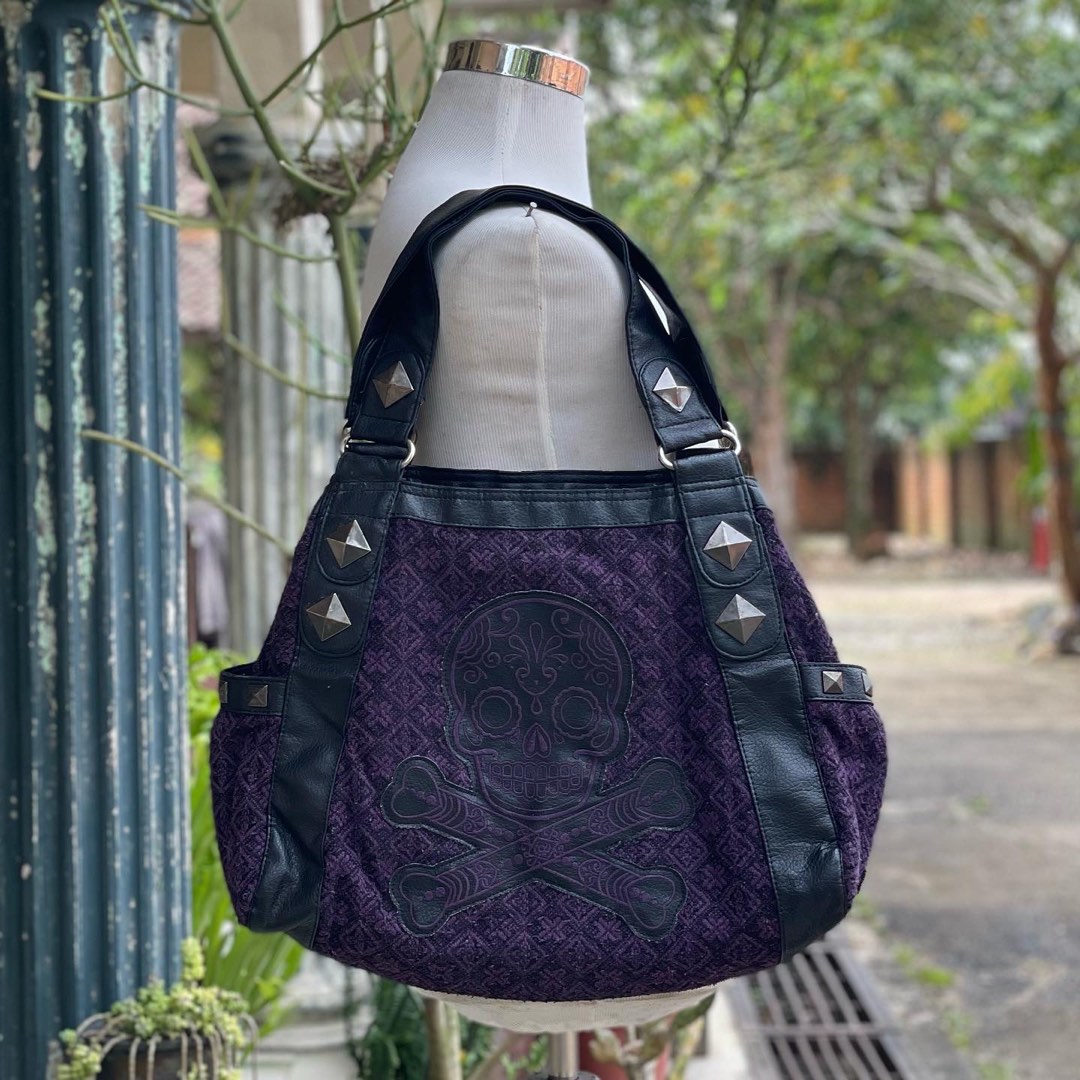 Loungefly Sugar Skull Tote Bag Women s Fashion Bags Wallets Tote Bags on Carousell