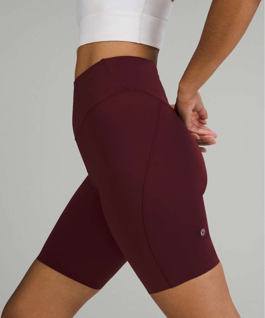 BNWT Lululemon align leggings in red merlot, Women's Fashion, Activewear on  Carousell