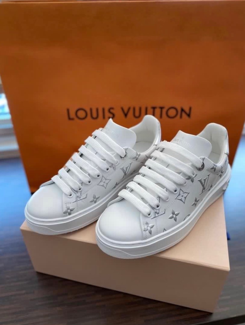Louis Vuitton Time Out Sneakers Women 38 1/2 - LVLENKA Luxury